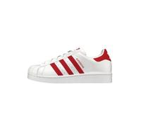 Baskets Femme - ADIDAS ORIGINALS - Superstar Blanc/Rouge - Cuir - Lacets 36