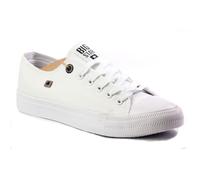 Baskets Femme Big Star AA274010 Blanc - Dessus en Canvas - Lacets - Talon Plat 40