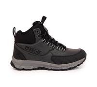 Baskets Femme BIG STAR II274454 Graphite-Noir - Lacets - Gris - Plat - Textile 36