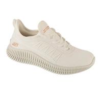 Skechers Femme Bobs GEO Nouvelle ESTHÉTIQUE, Garniture synthétique en Tricot Blanc cassé, 37.5 EU