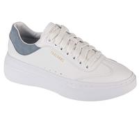 Skechers Femme Cordova Classic Best Behavior Flat-Sheets, White Duraleather Blue Trim, 35.5 EU