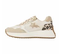 British Knights Baskets Fable pour Femme - Blanc crème/Sable/léopard - Taille 41 EU