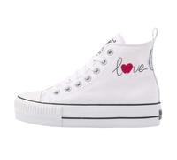 British Knights Baskets Kaya Mid pour Femme, Blanc Love, 40 EU