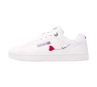British Knights – Baskets femme Mist – blanc motif cœur – 36/38
