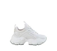 Buffalo Baskets basses Binary C – imitation nappa/textile – Blanc – Taille 40 EU