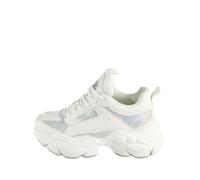 Baskets femme - BUFFALO - Binary Athena Glam - Blanc - Effet pailleté - Semelle épaisse en mémoire de forme 39