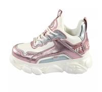 BUFFALO Baskets basses rose / blanc, Taille 40