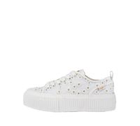 BUFFALO Baskets basses 'Madison Bloom' or / blanc / blanc cassé, Taille 37