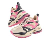 Baskets femme Buffalo Triplet M - Vegan Nubuck - Blanc - Lacets - Plat 40