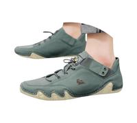 Baskets Femme Chaussures de Sport pour Homme en Cuir véritable avec Un Design Moderne et élégant pour Un Style Urbain décontracté et Un Confort Optimal Toute la journée (Green, 41)