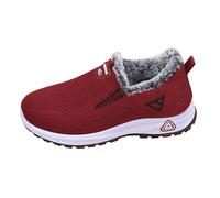 Baskets Femme Chaussures d'hiver Orthopédiques Baskets de Sport Course sans Lacets Doublure Chaude Polaire Confortables Semelle Antidérapant Légères Fitness Sneakers 36
