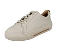 Baskets Femme Clarks Semelle Épaisse Trainer Hollyhock Rose Blanc Off-White