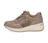Baskets Femme Cuir Beige Été Semelle Large Semelle Amovible CAPRICE