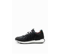 Baskets femme Desigual Jogger Retro - noir - Textile - Lacets - Plat 38