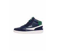 Baskets femme Fila Crew Mid - Chaussure de sport polyvalente et décontractée - Bleu - Lacets - Cuir 38