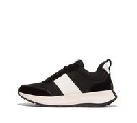 Baskets femme FitFlop F-Mode Flow Nylon & Suede Mix Noir 36