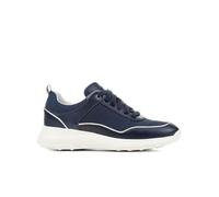 Geox Girl's D Alleniee B Sneaker, Bleu Marine, 6 UK