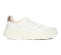 Baskets femme GEOX - D45NHB - Blanc - Cuir et tissu respirant - Lacets 40