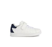 Baskets femme - Geox - Eclyper - Blanc/bleumarine - Lacets - Plat 35