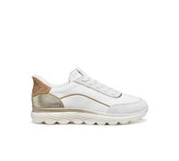 Geox D SPHERICA Plus A Baskets pour Femme Blanc cassé/Blanc cassé Taille 39 EU