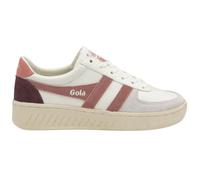 Baskets femme Gola Grandslam Trident - Blanc - Tige en PU recyclé - Touches de daim rose 36