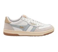 Baskets femme Gola Hawk - GOLA - Blanc/Bleu glacier/Or - Chaussure de sport décontractée des années 80 36