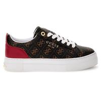 Baskets Femme Guess FL8GEAFAL12 À Lacets Logo Mode Marron