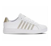Baskets femme K-Swiss Court Tiebreak - Blanc - Cuir - Lacets 38