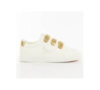 Baskets Femme KAPORAL - Modèle à scratchs - Blanc - Taille 36 - Dessus synthétique - Talon plat 38