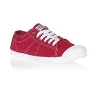 Baskets femme Le Temps des Cerises - Basic 02 Rouge - Toile - Rond - Confortable 36