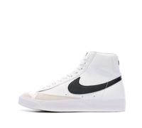 Baskets Femme Nike Blazer Mid 77 - Blanc/Noir - Cuir - Lacets