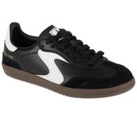 Skechers Baskets Hotshot-KickoffSneaker pour Femme, Garniture en Cuir Noir Duraleather Blanc, 37 EU