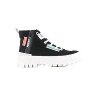 Palladium Baskets hautes 'Pallashock Backzip 2' bleu clair / gris / orange / noir, Taille 36