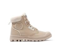 Baskets Femme Palladium Pampa Hi Snow Warm Beige