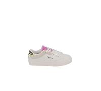 Baskets Femme - PEPE JEANS - ADAMS ARI Blanc - Lacets - Empiècements multicolors 36