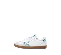 Baskets femme - PEPE JEANS - Ref 65241 800 - Daim-Nubuck - Blanc - Lacets
