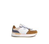 Baskets femme - PEPE JEANS - Rusper Class - Couleur cognac - Lacets - Talon plat 36