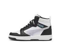 PUMA Rebound V6 Mid Space Belle Jr Basket, Black Lilac Crush White, 35.5 EU