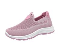 Baskets Femme sans Lacets Chaussures de Sport Marche en Mesh Orthopédiques Chaussures de Course Slip-on Tendances Fitness Sneakers Légères Extérieur Antidérapant 36