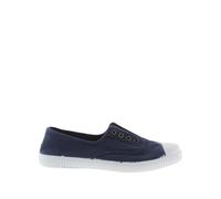 Baskets femme sans lacets Victoria 1915 anglaise toile lavée Bleu 35