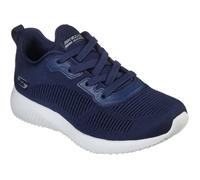 Baskets Femme SKECHERS Bobs Squad Tough Talk Bleu - Lacets - Textile - Plat 38,5