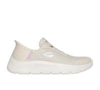 Skechers Chaussures à Enfiler GO Walk Flex Grand Entry pour Femme, Bordure Textile Blanc cassé, 36 EU
