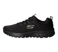 Skechers Femme Graceful Get Connected Trainers, Black Mesh / Trim, 40 EU