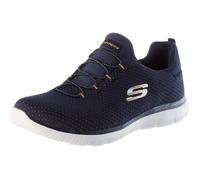 Baskets Femme - SKECHERS - Summits - Bande élastique avec mousse à mémoire - Bleu marine tricoté doré tim 39