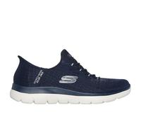 Skechers Femme Summits Classy Night Espadrilles, Navy Mesh/Silver Trim, 40 EU