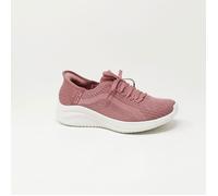 BASKETS FEMME - SKECHERS ULTRA FLEX 3.0 - ROSE - TEXTILE - LACETS DÉCORATIFS 37