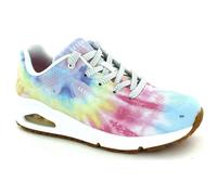 Baskets femme Skechers Uno - Hyped Hippie multicolore - Textile - Lacets - Plat 36