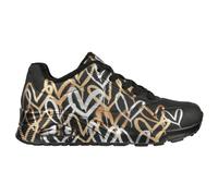 Skechers Baskets Uno-Metallic Love 155523-BKGD Cuir Lacets Édition limitée James Goldcrown Noir 37