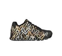 Skechers Femme Uno Metallic Love Trainers, Black and Multi Metallic Heart Print Durabuck, 37.5 EU