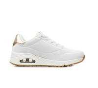 Skechers Chaussures Uno Shimmer Away blanc doré Femme 38